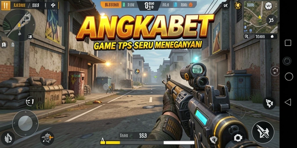 Tangkapan layar menunjukkan pertempuran seru dalam ANGKABET.