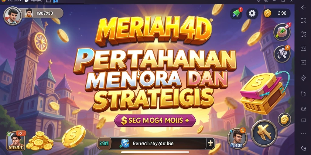 Screenshot menunjukkan aksi menara bertahan melawan serangan musuh.