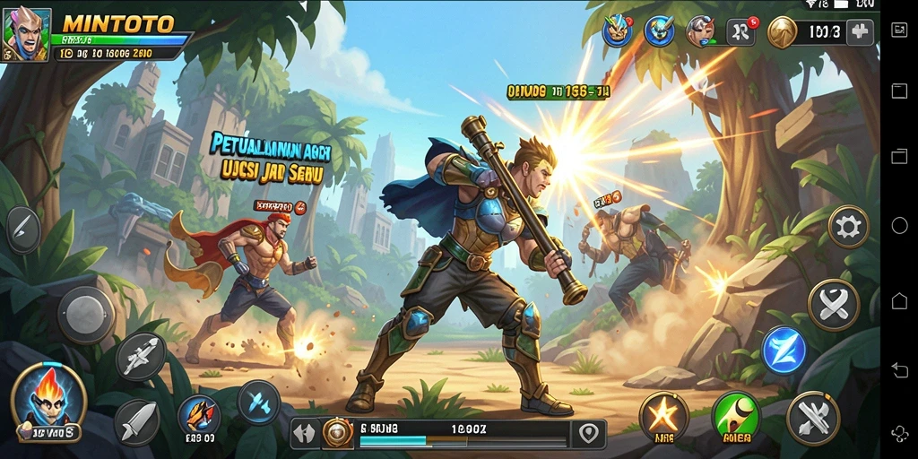 Gameplay mendebarkan dengan aksi seru dalam MINTOTO.