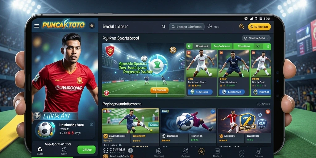 Tampilan gameplay Sportsbook yang tajam dan interaktif.
