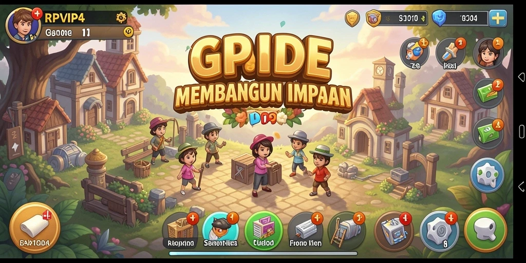 Screenshot yang menampilkan gameplay menarik dari RPVIP4.