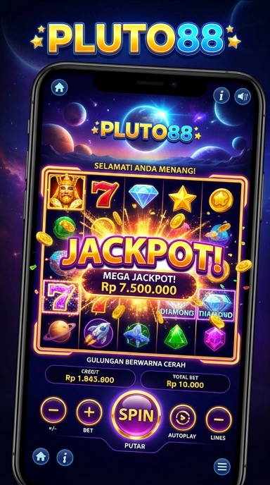Tampilan utama aplikasi pluto88 yang intuitif dan user-friendly.